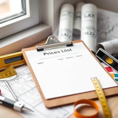 Cennik  Remonty i wykończenia wnętrz